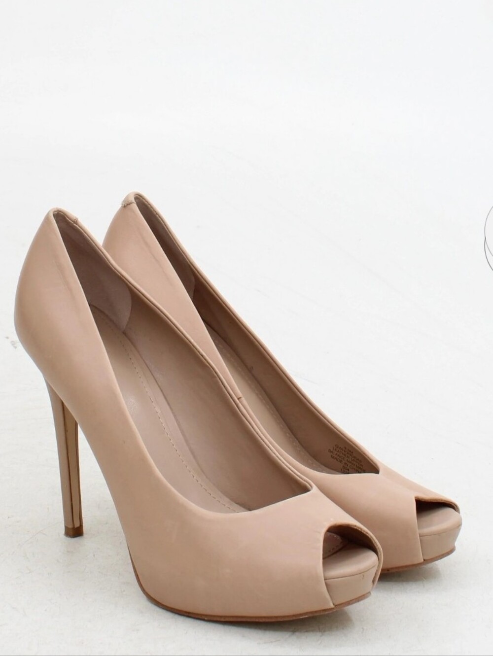 Guess Nude Peep-Toe Platform Stiletto Pumps